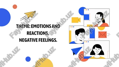 emotions and reactions. negative feelings — PPTX