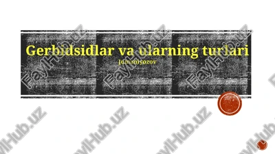 gerbidsidlar va ularning turlari — PPTX