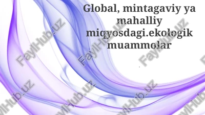 global iqlim o'zgarishi — PPTX