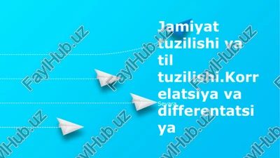 til variatsiyasi va ijtimoiy guruhlar — PPTX