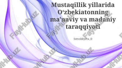 islom merosi tiklanishi — PPTX
