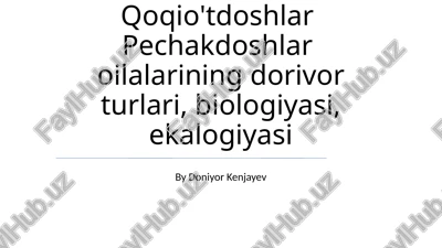 qoqio'tdoshlar va pechakdoshlar — PPTX