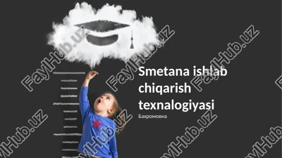 smetana ishlab chiqarish texnalogiyasi — PPTX