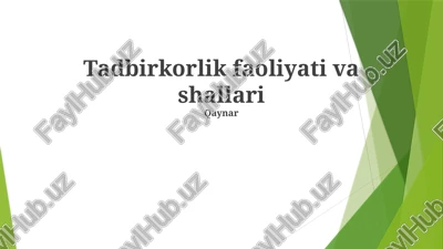 marketing va savdo strategiyalari — PPTX