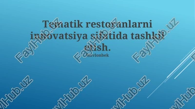 mavzuga sho'ng'ish va brend hikoyasi — PPTX