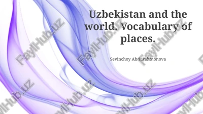 o'zbekistonning geosiyosiy chorrahasi — PPTX
