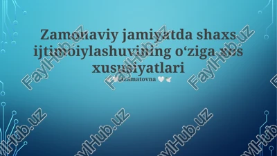gig iqtisodiyoti va ijtimoiy tarmoqlar — PPTX