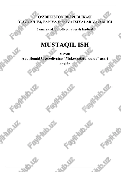 mukashafat al-qulub — DOCX