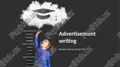 advertisement writing — PPTX