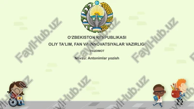 antonimlaryozish — PPTX