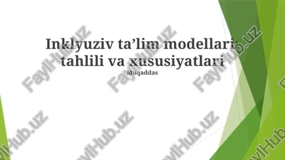 inklyuziv maktab modeli — PPTX
