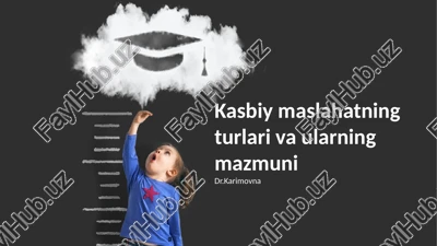 tibbiy maslahat — PPTX