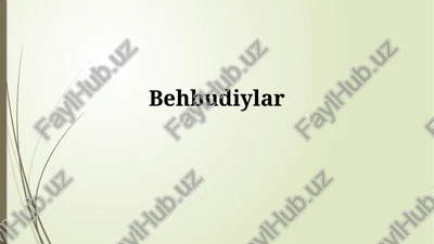jadidchilikning irsiy merosi — PPTX