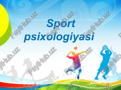 sport psixologiyasi — PPTX