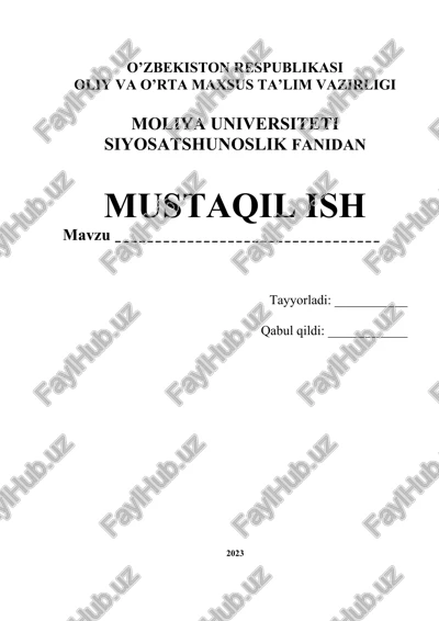 siyosiy ma’daniyat — DOCX