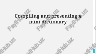 mini-dictionary — PPTX