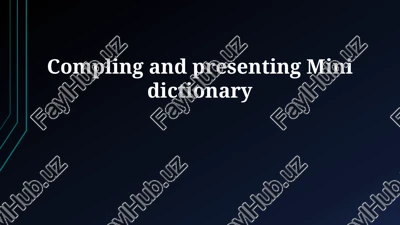mini-dictionary — PPTX