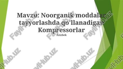 kompressorlar — PPTX