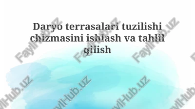 daryo terrasalarining ta'rifi va shakllanishi — PPTX