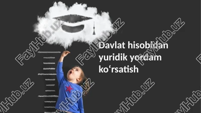 davlat hisobidan yuridik yordam koʻrsatish — PPTX