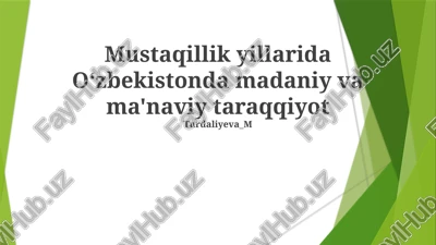 diniy uyg'onish va uning ta'siri — PPTX