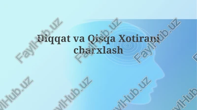 diqqatvaqisqaxotiranicharxlash — PPTX