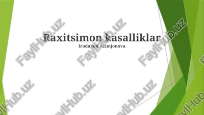 raxitsimon kasalliklar — PPTX