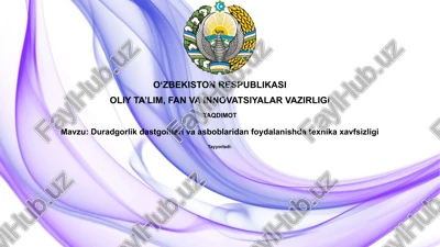 tashqi xavfsizlik jarayonlarini tashkil etish — PPTX