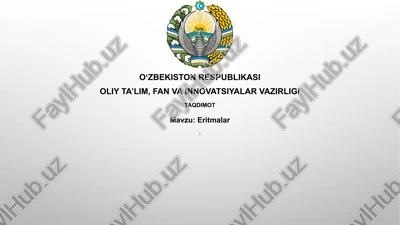 yechimlar — PPTX