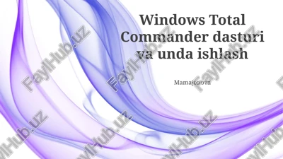 windows total commander — PPTX