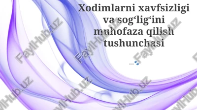 xavfsizlik qoidalari va muvofiqligi — PPTX