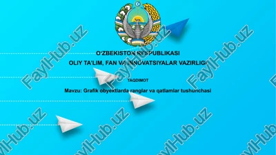 ranglar va rang modellarining asoslari — PPTX