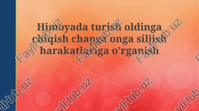 mudofaa pozitsiyasining asoslari — PPTX