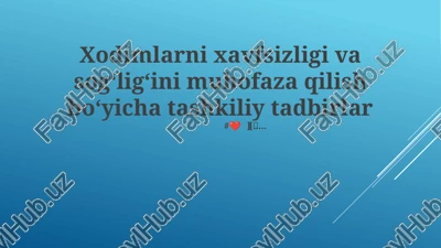 pudratchilar xavfsizlik boshqaruvi — PPTX