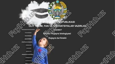 hujayrabiologiyasihujayrabo‘linishi — PPTX