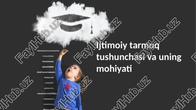 ijtimoiy tarmoqlar - ta'rif va mohiyat — PPTX