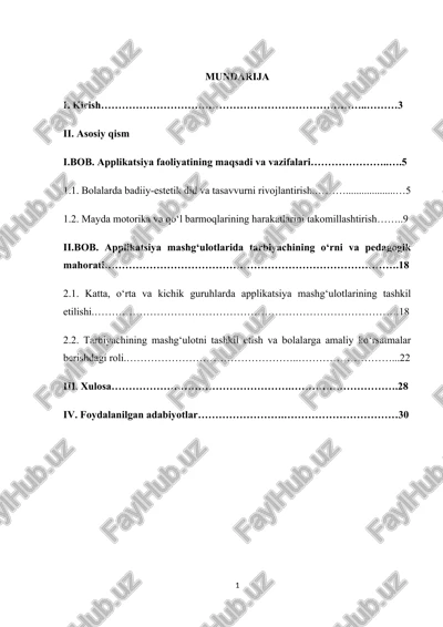 applikatsiya mashg‘ulotlari — DOCX