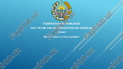 irsiyatvairsiykasalliklar — PPTX