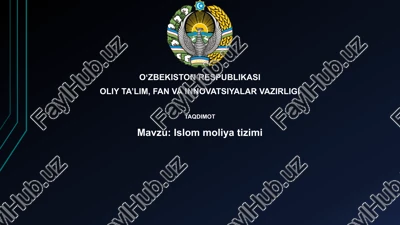 islom moliyasining tarixi va rivojlanishi — PPTX