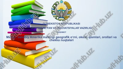 janubiy amerika geografiyasi — PPTX