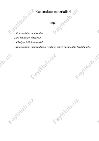 konstruktor materiallari — DOCX