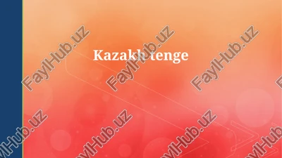 kazakh tenge — PPTX