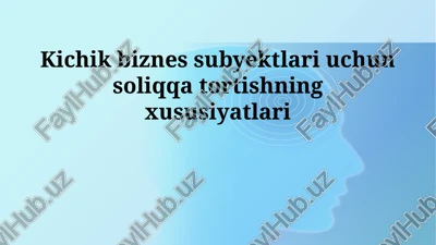 soliq tizimi — PPTX