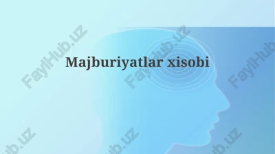 hisob-kitoblar — PPTX