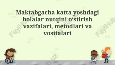 nutqni rivojlantirish vazifalari — PPTX
