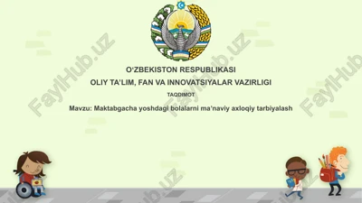 ma'naviy-axloqiy tarbiya — PPTX