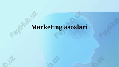 marketingning asosiy tamoyillari — PPTX