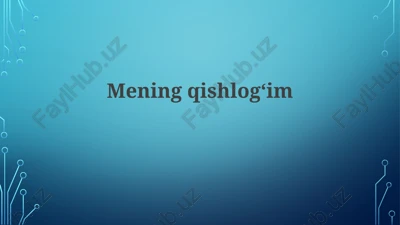 qishlog'im — PPTX