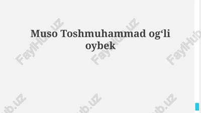 oybek 1905-yilda toshkentda — PPTX