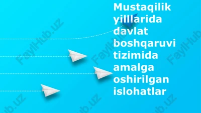 konstitutsiyaviy islohotlar davlat boshqaruvini demokratlashtirish — PPTX